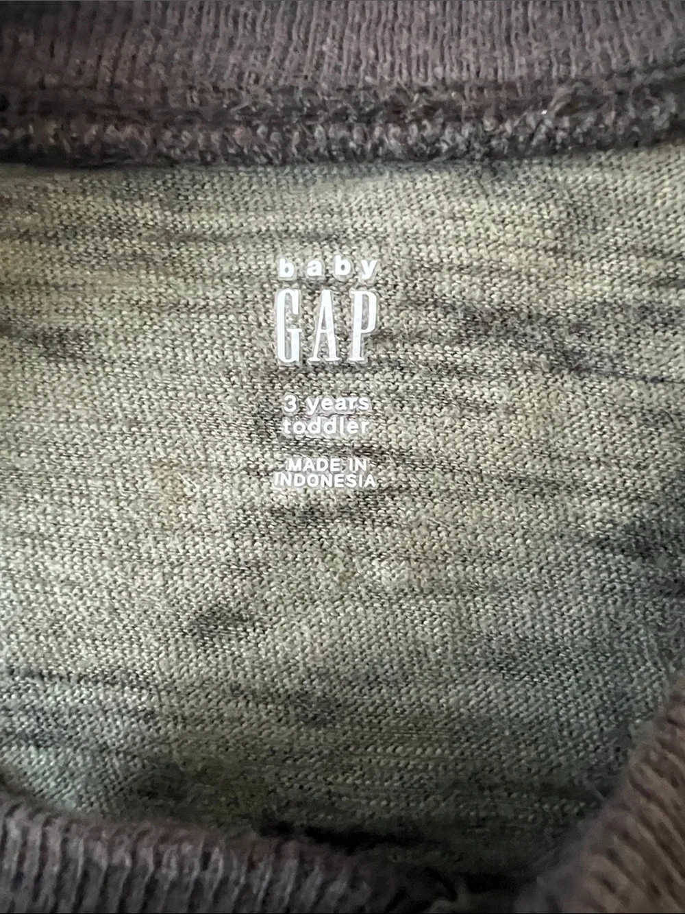 GAP Kids Camouflage Henley Long Sleeve Tee - Olive & Dark Green